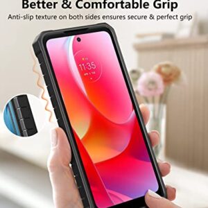 for Motorola Moto G-Power 2022 Case: Moto G Play 2023 Case Drop Proof Protection Durable Protective Heavy Duty Shockproof TPU Matte Textured Mobile Phone Cover Moto G Power 2022 Case with Kickstand