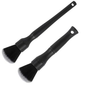 toopone 2pcs car interior beauty detail brush, air conditioning vent dust cleaning crevice brush car soft cleaning brush
