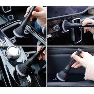 TOOPONE 2pcs car Interior Beauty Detail Brush, air Conditioning Vent dust Cleaning Crevice Brush car Soft Cleaning Brush