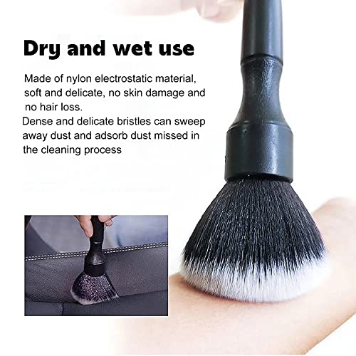 TOOPONE 2pcs car Interior Beauty Detail Brush, air Conditioning Vent dust Cleaning Crevice Brush car Soft Cleaning Brush