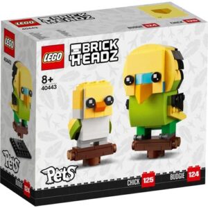 LEGO BrickHeadz Pets Dogs, Cats, Fish, Birds or Hamsters (Choose Pet) (Budgie Parrot 40443)