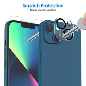 JETech Screen Protector for iPhone 13 6.1-Inch with Camera Lens Protector, Easy-Installation Tool, Tempered Glass Film, 2-Pack Each