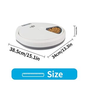 All For Paws Automatic Cat Feeders,5 Meal Automatic Dog Feeder,Cat Food Dispenser with Programmable Timer,Automatic Pet Feeder for Dry and Wet Food