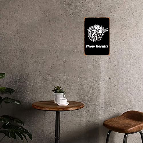 UOAIUDT Bigfoot Breeding Area Metal Retro Plaque Warning Sign Metal Tin Sign Vintage Poster Wall Decor Gift For Home Office Shop Men Cave Garage Classroom Garden 8x12 Inch