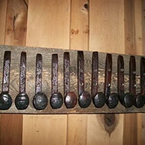 12 Pack 10+2 Antique Horse Tack Hooks Coat Hat Rack Railroad Spikes Barn Hanger