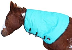 challenger horse 1200d waterproof winter blanket mane horse neck cover turquoise 52039-m