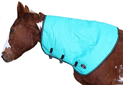 CHALLENGER Horse 1200D Waterproof Winter Blanket Mane Horse Neck Cover Turquoise 52039-M