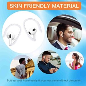 Ear Hooks for AirPods 3, 3 Pairs Professional Anti-Drop Silicone Earbuds Tips Hook Compatible with Apple AirPods 1 & 2 & 3 and AirPods Pro (2W1B)