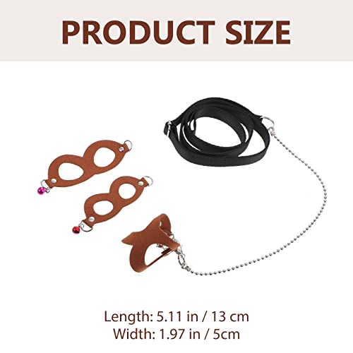 Balacoo Sugar Glider Rope Small Dog Leash Puppy Leash 1 Set Sugar Glider Traction Rope Outdoor Sugar Glider Harness Hauling Rope Bunny Harness Rabbit Harness