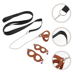 Balacoo Sugar Glider Rope Small Dog Leash Puppy Leash 1 Set Sugar Glider Traction Rope Outdoor Sugar Glider Harness Hauling Rope Bunny Harness Rabbit Harness