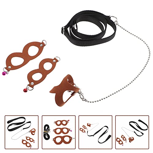 Balacoo Sugar Glider Rope Small Dog Leash Puppy Leash 1 Set Sugar Glider Traction Rope Outdoor Sugar Glider Harness Hauling Rope Bunny Harness Rabbit Harness