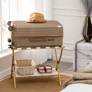 Winsihams Deluxe Luggage Rack for Guest Room - Elevate Your Travel Style and Wow Your Guests!