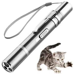 cat laser toy, interactive toy with red dot led light pointer, long range 3 modes lazer projection playpen for kitten interaction, suitable for cat outdoor pet chasers teasing training exercises