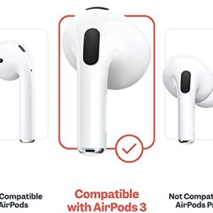 Zotech 2 Pairs AirPods 3 Ear Hooks Covers with Storage Pouch [Not Fit in Charging Case] Anti Slip Wings Ear Covers, Grip Tips Accessories Compatible with Apple AirPods 3rd Generation (White, Medium)