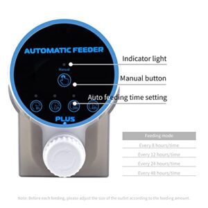 Boxtech Automatic Fish Feeder - Aquarium Tank Timer Fish Feeder Two 1.5V Battery Operated Programmable - Auto Fish Food Dispenser for Aquarium (Packed Without Batteries)