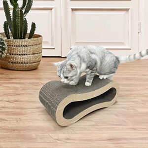 Furrytale 2 in 1 Cat Scratch Pad - Corrugated Cardboard Ultimate Cat Scratching Board, Reversible Cat Lounge Scratcher for Indoor Cats