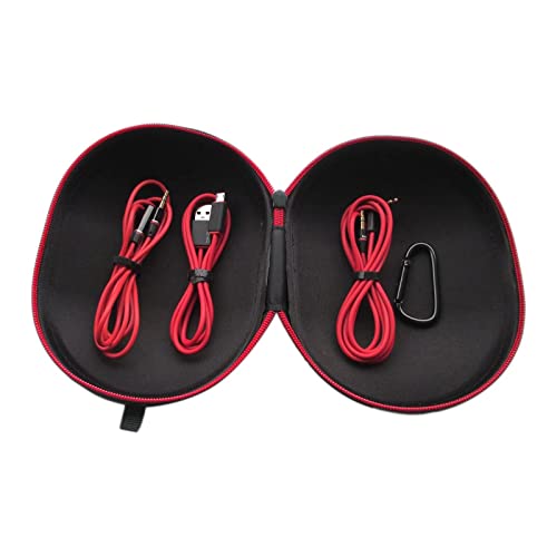 Matte Headphone Case for Wireless Beats Studio 3 and Monster Beats Studio Wired Wireless HD Studio w/ 3.5mm Angle Stereo Audio Cable, 1.2m Extension Cable and a Charging Cable Replacement US Shipping