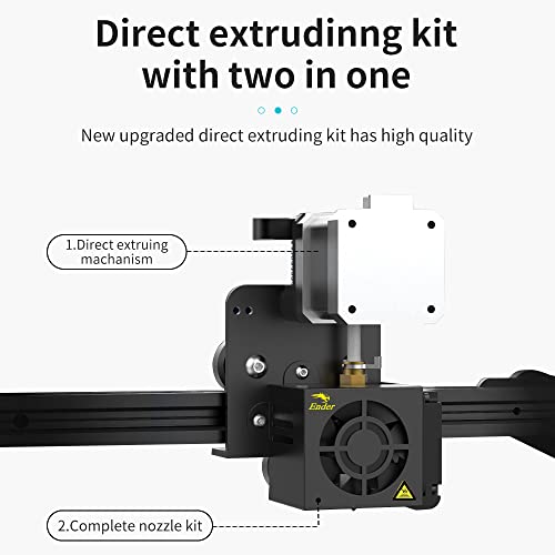 Creality Original Ender 3 Direct Drive Upgrade Kit, Comes with 42-40 Stepper Motor Hotend Kit, 1.75mm Direct Drive Extruder Fan and Cables Support Flexible TPU Filament