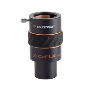 Celestron 93529 X-Cel LX 1.25-Inch 2X Barlow Lens (Black) & 93428 X-Cel LX 1.25-Inch 3X Barlow Lens (Black)