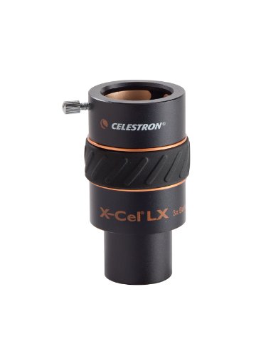 Celestron 93529 X-Cel LX 1.25-Inch 2X Barlow Lens (Black) & 93428 X-Cel LX 1.25-Inch 3X Barlow Lens (Black)