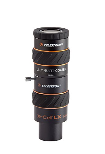 Celestron 93529 X-Cel LX 1.25-Inch 2X Barlow Lens (Black) & 93428 X-Cel LX 1.25-Inch 3X Barlow Lens (Black)