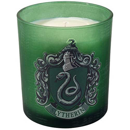 Harry Potter Slytherin Scented Candle, Large 8 oz - Balsam Fir Scent - Soy and Coco Wax - Great Gift for Harry Potter Fans