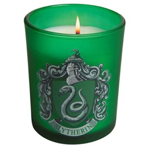 harry potter slytherin scented candle, large 8 oz - balsam fir scent - soy and coco wax - great gift for harry potter fans