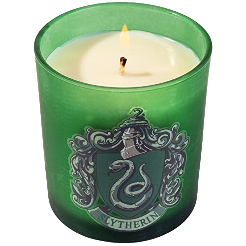 Harry Potter Slytherin Scented Candle, Large 8 oz - Balsam Fir Scent - Soy and Coco Wax - Great Gift for Harry Potter Fans