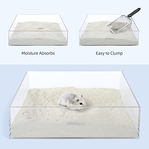 Niteangel Training Litter Potty Sand - Hamster Sand Bath for Syrian Dwarf Hamsters Gerbils Mice Lemming Degus or Other Small-Sized Pets ((1.4 L X 2 - Blue Label)