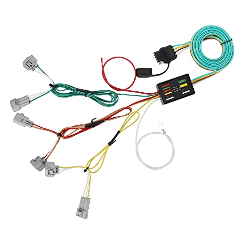 Oyviny Custom 4 Way Flat Trailer Wiring Harness 56349 for Toyota Tacoma 2016-2023, Tacoma Trailer Wire Harness