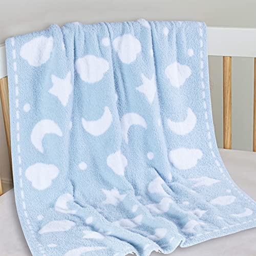 Kid Nation Baby Blankets for Girls Baby Boy Toddler Blanket 40"X 30" Soft Baby Quilt Plush Crib Blanket Newborn Stroller Blanket Nursery Infant