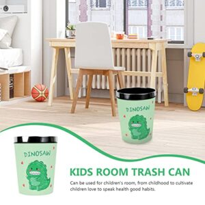 Cabilock Dinosaur Trash Can for Boys Bedroom Garbage Can Wastebasket Waste Garbage Bin Trash Container for Kids Room Bathroom Kitchen