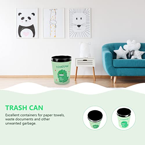 Cabilock Dinosaur Trash Can for Boys Bedroom Garbage Can Wastebasket Waste Garbage Bin Trash Container for Kids Room Bathroom Kitchen