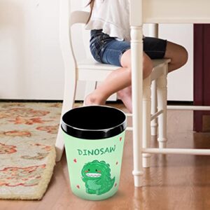 Cabilock Dinosaur Trash Can for Boys Bedroom Garbage Can Wastebasket Waste Garbage Bin Trash Container for Kids Room Bathroom Kitchen