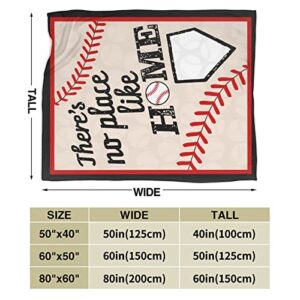 Love Baseball Soft Blanket Warm Cozy Throw Blanket Lightweight Home Blankets Bed Couch Sofa 60"X50"