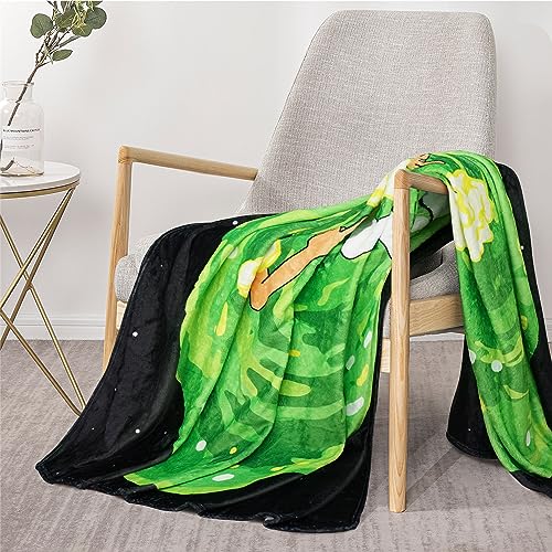 Novelty Cartoon Throw Blanket Soft Flannel Blanket Warm Cozy Blanket Cozy Sofa Blanket Suitable for Sofa Office Traveling Camping Home