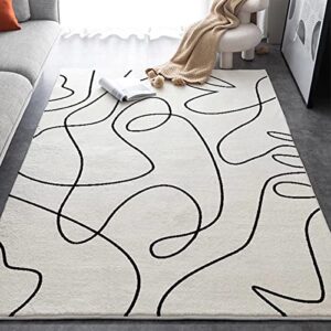 white rugs for living room white black line 6x9 rugs neutral style lines 6x9 abstract carpet, 6x9 area rug