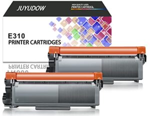 juyudow compatible toner cartridge replacement for dell e310dw e310 e514 e515 for monochrome e310dw e515dw e514dw e515dn part#: p7rmx pvthg 593-bbkd (2 packs black, 2600 pages high yield)