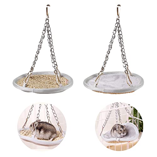 ARBOZEW Hamster Soft Hammock Bed, Chinchilla Warm House, Sugar Glider Winter Nest Pouch, Cozy Hideout Habitat Cage Accessories for Hedgehog Guinea Pig Squirrel Rat Mice Bird and Tiny Animals.