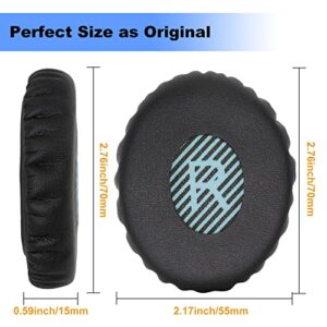 Professional Replacement Ear Pads for Bose On-Ear 2 (OE2 & OE2i)/ SoundTrue On-Ear (OE)/ SoundLink On-Ear (OE) Headphones, Premium Earpads Cushions with Softer Leather and Memory Foam, Black