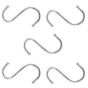 aicosineg hooks, metal s hooks 2.17" x 2.36"(l x w), s shaped hook hangers for kitchen, bathroom bedroom storage room office outdoor mult