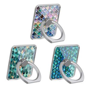 bf2jk phone ring holder bracket stand kickstand for smartphones,tablets,pads (beautiful mermaid scales)