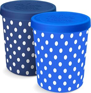 polar creme ice cream containers for homemade ice cream - 2 containers - 1.5 quart each