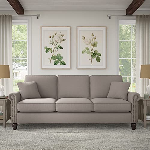 Bush Furniture Coventry Sofa, 85W, Charcoal Gray Herringbone Fabric