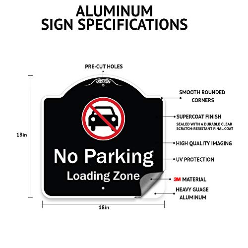 SignMission Designer Series Sign - Exit Sign Exit with Left Arrow | Black & White 18" X 18" Heavy-Gauge Aluminum Architectural Sign | Protect Your Business & Municipality | Made in The USA