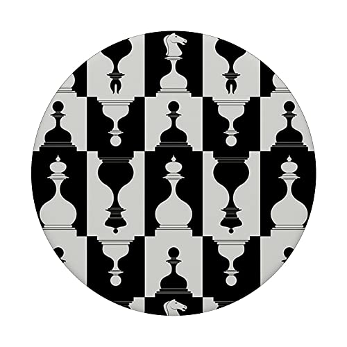 Chess Themed Pattern Chess Player PopSockets Swappable PopGrip