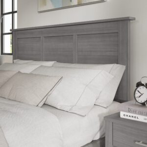 Bush Furniture Somerset Full/Queen Size Headboard in Platinum Gray