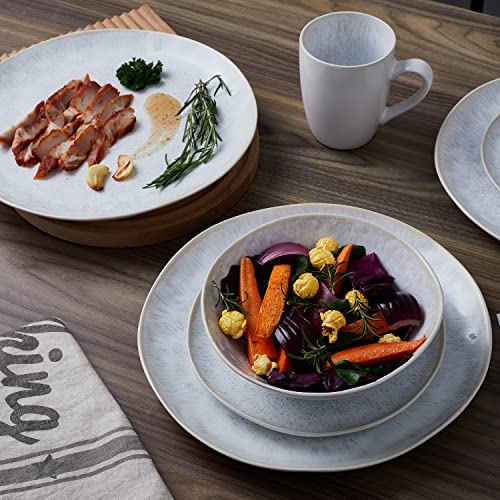 Stone lain Romy Stoneware Dinnerware Set, 16-Piece Service for 4, White