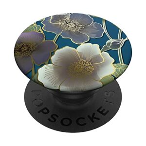 roses floral pattern phone popper popsockets swappable popgrip