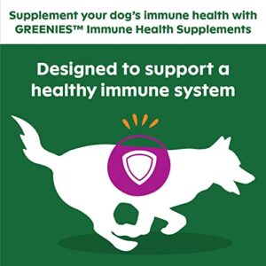 Greenies Immune Health Dog Supplements with an Antioxidant Blend of Vitamin C and E, 40-Count Chicken-Flavor Soft Chews for Adult Dogs